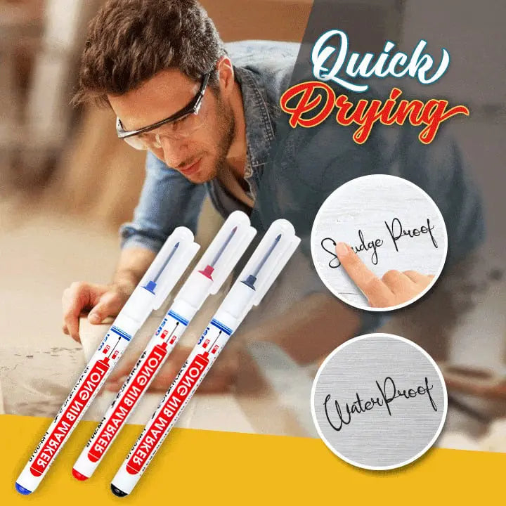 BowLift | Deep hole marker with long tip – Smudge-proof & waterproof (set of 3)