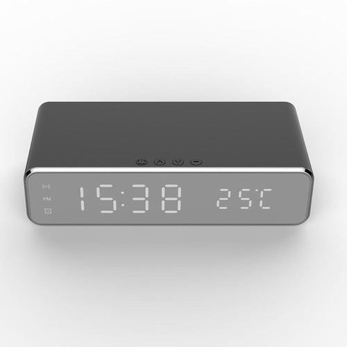 BowLift | TimeCharge – LED Alarm Clock with Built-In Wireless Charging Pad