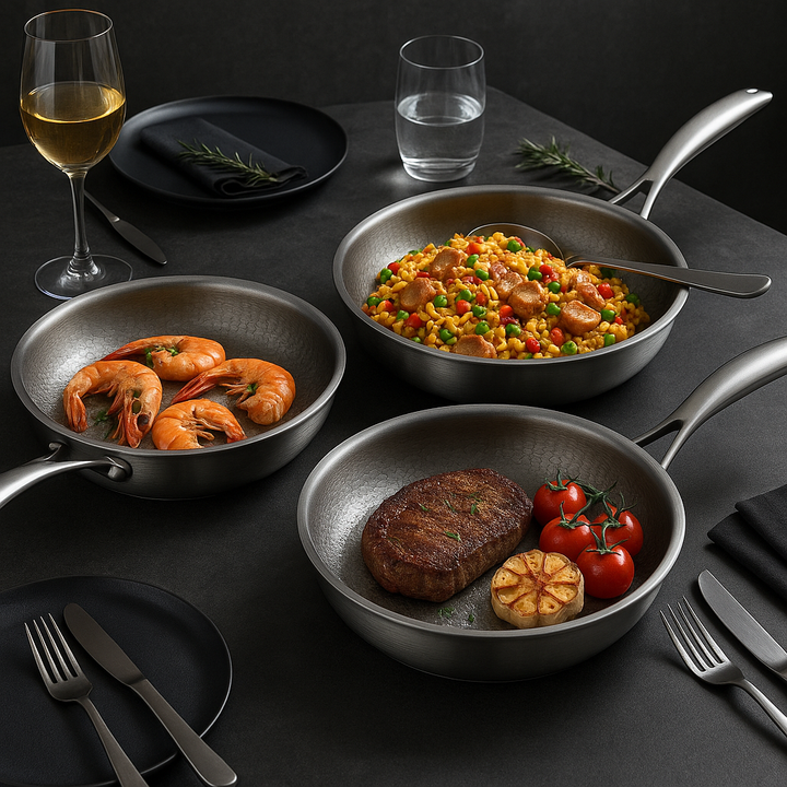 Titanpan – Forged Titanium Frying Pan Without Coating, Scratch Resistant and Heat Resistant | Bowlift