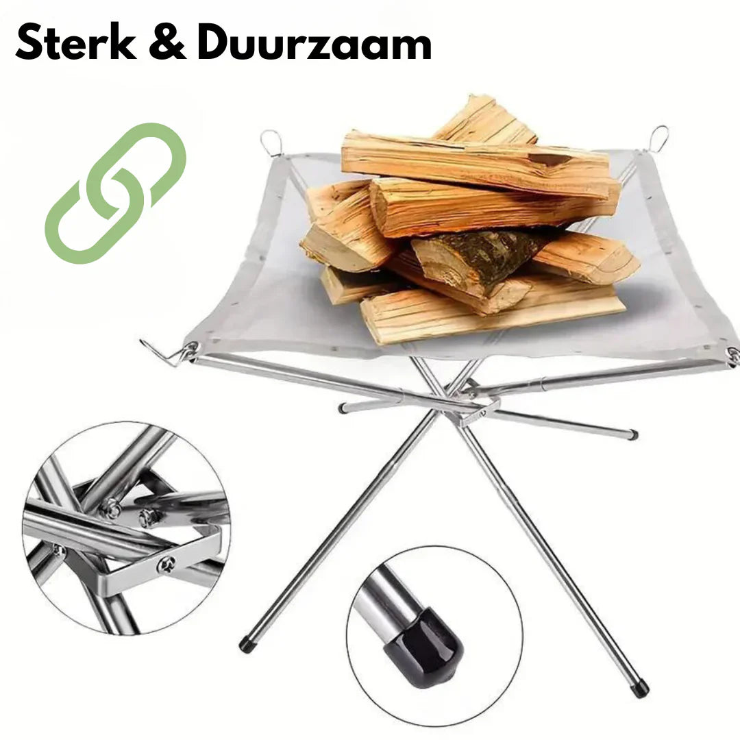 BowLift | Foldable Fire Pit Stand – Portable Fire Pit for Camping & Outdoor