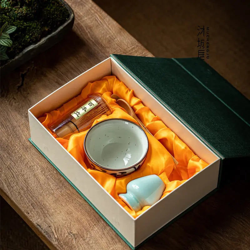 BowLift | Zenmatcha Tea Ceremony Set – Complete Matcha Gift Set with Bamboo Whisk and Bowl