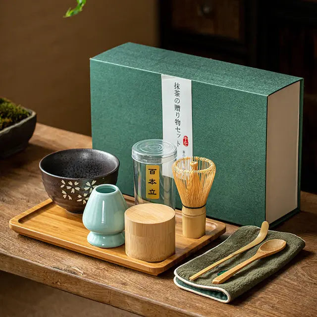 BowLift | Zenmatcha Tea Ceremony Set – Complete Matcha Gift Set with Bamboo Whisk and Bowl
