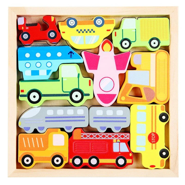 BowLift | WoodlandPuzzle - How Do the Shapes Fit Into the Frame? - Shape Puzzle