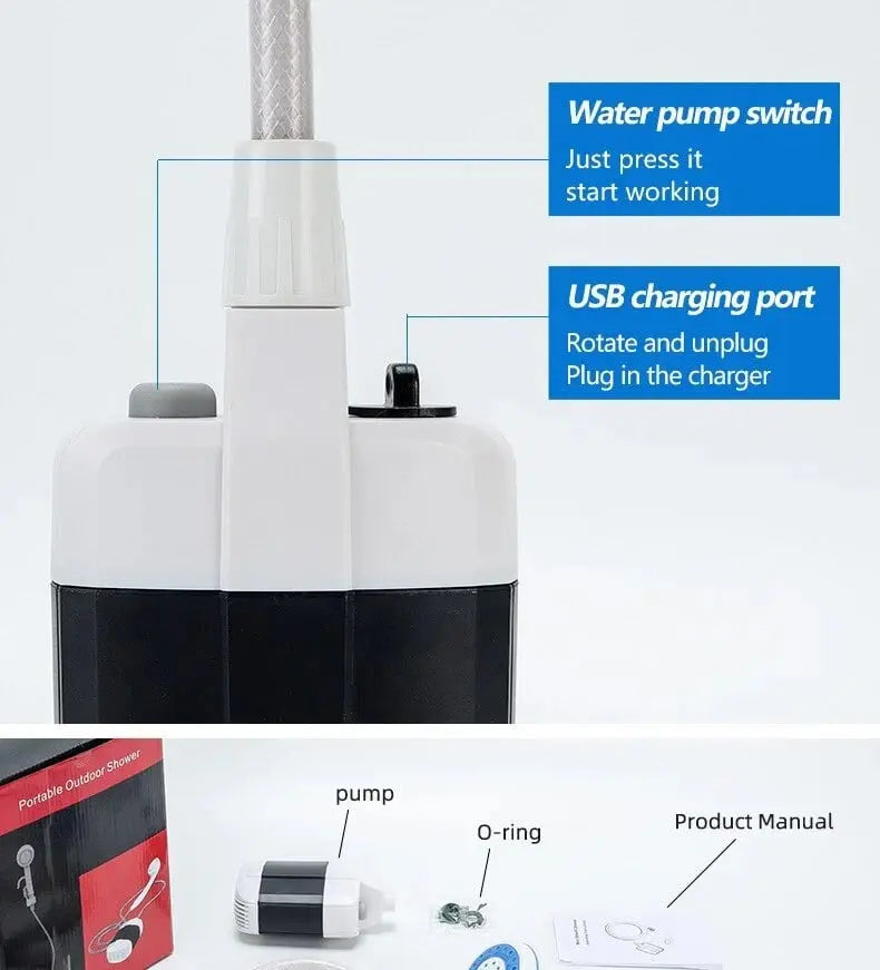 BowLift | Portable Camping Shower 2025 – Showering like at home, no matter where you are