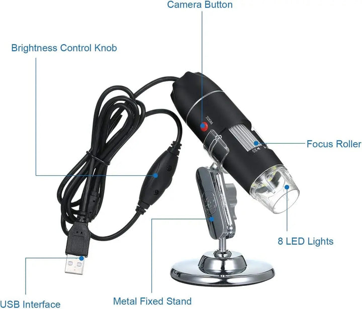 BowLift | Portable digital camera microscope with 1600x zoom