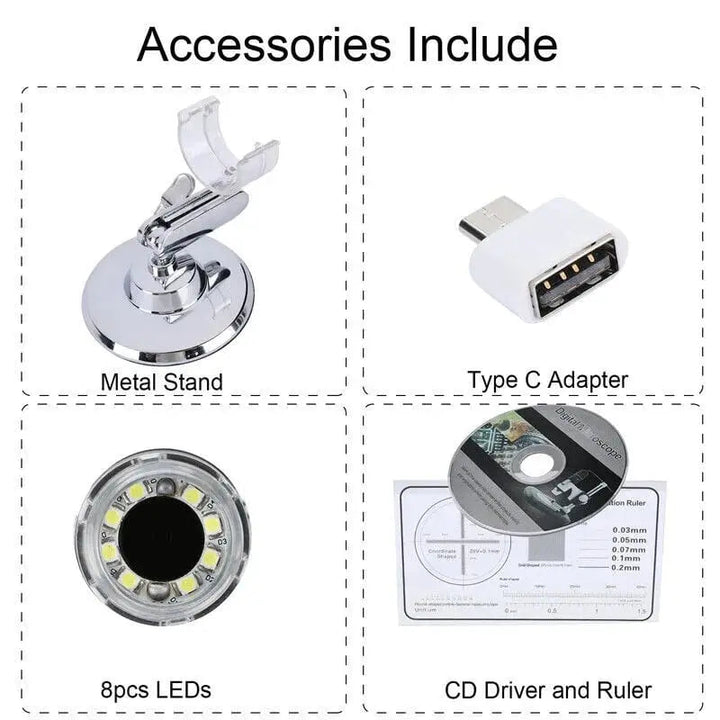 BowLift | Portable digital camera microscope with 1600x zoom