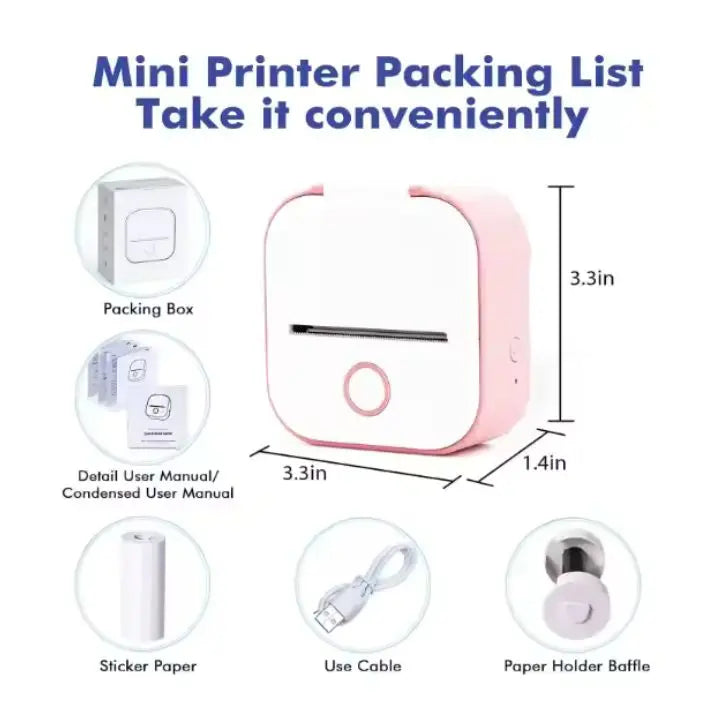 BowLift | Portable Mini Printer – Roll included