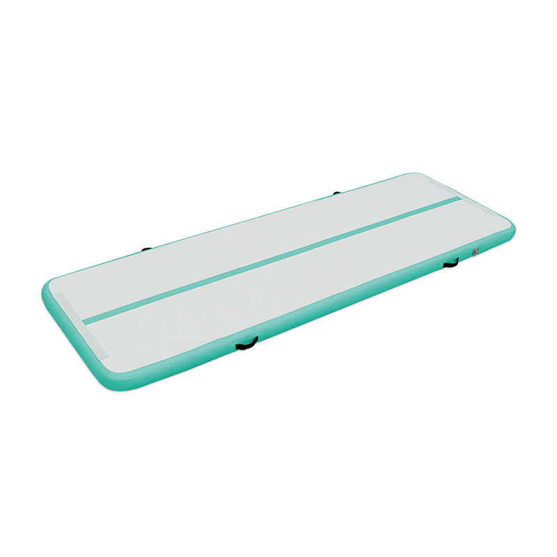 BowLift | Inflatable Gymnastics Mat, 4 inch Thickness Inflatable Gymnastics Tumbling Mat, Tumble Track with Electric Pump,Training Mats for Home Use/Gym/Yoga/Cheerleading/Beach/Park/Water, 10 ft, Mint Green