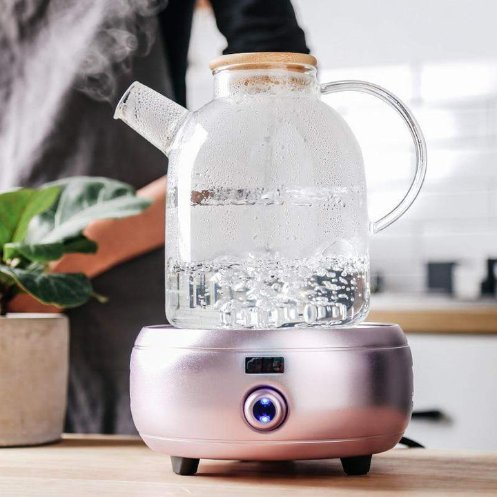Transparent borosilicate glass teapot Bowlift