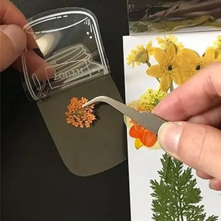 BowLift | Transparent Flower Bookmarks – 80-piece DIY Set