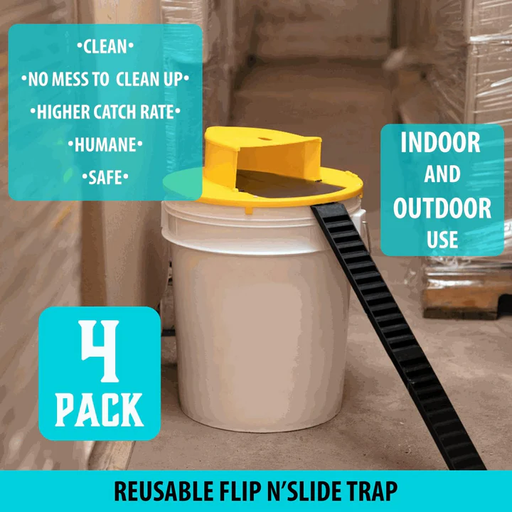 BowLift | 4-Pack Bucket Lid Mouse Trap