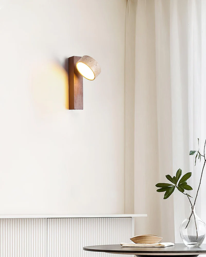 BowLift | Wall lamp made of Travertine Natural Stone in Modern Design