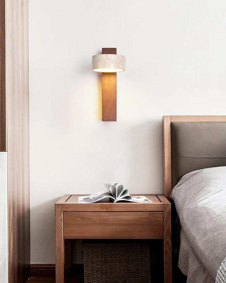 BowLift | Wall lamp made of Travertine Natural Stone in Modern Design