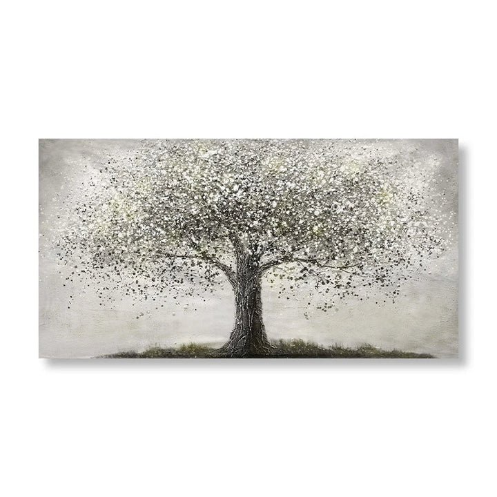 Tree Of Life Wall Art Fine Art Canvas Print Modern Black and White Poster Picture For Living Room Bedroom Home Office Art Decor | Bowlift