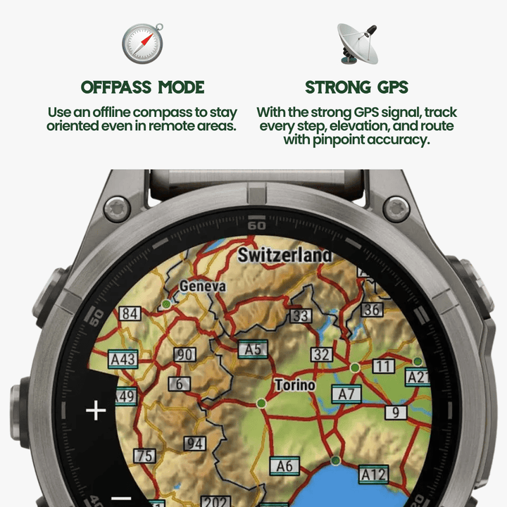 BowLift | Outdoor smartwatch with GPS, compass & health monitoring