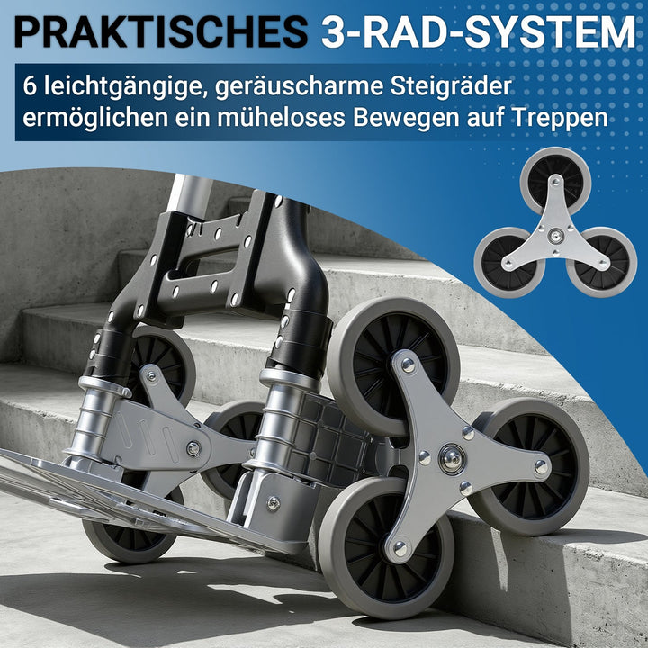 Stair Climber Trolley Foldable Stair Hand Truck up to 75kg | Bowlift