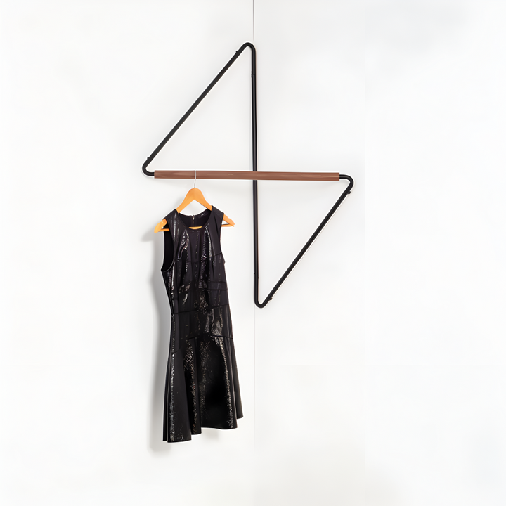 BowLift | Triad Coat Stand – Geometric Multi-Purpose Metal Wardrobe Rack