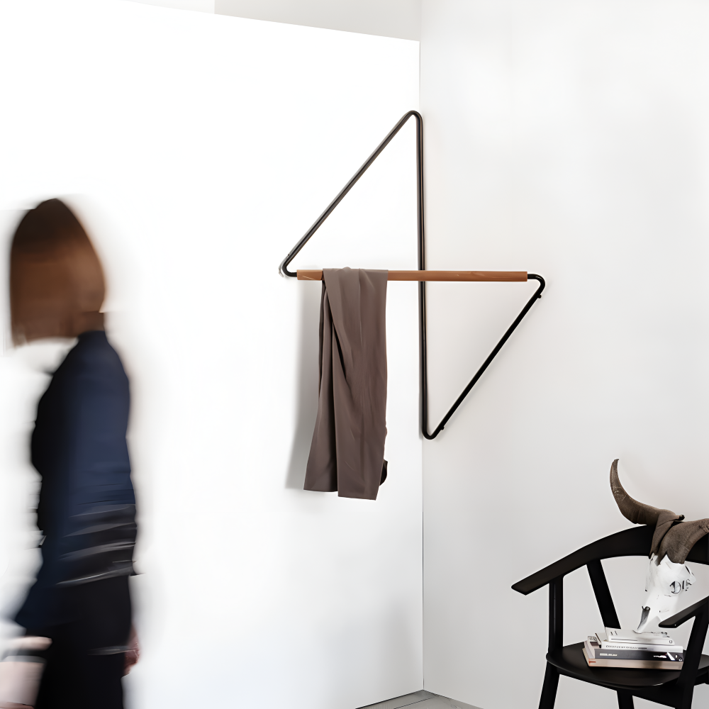 BowLift | Triad Coat Stand – Geometric Multi-Purpose Metal Wardrobe Rack