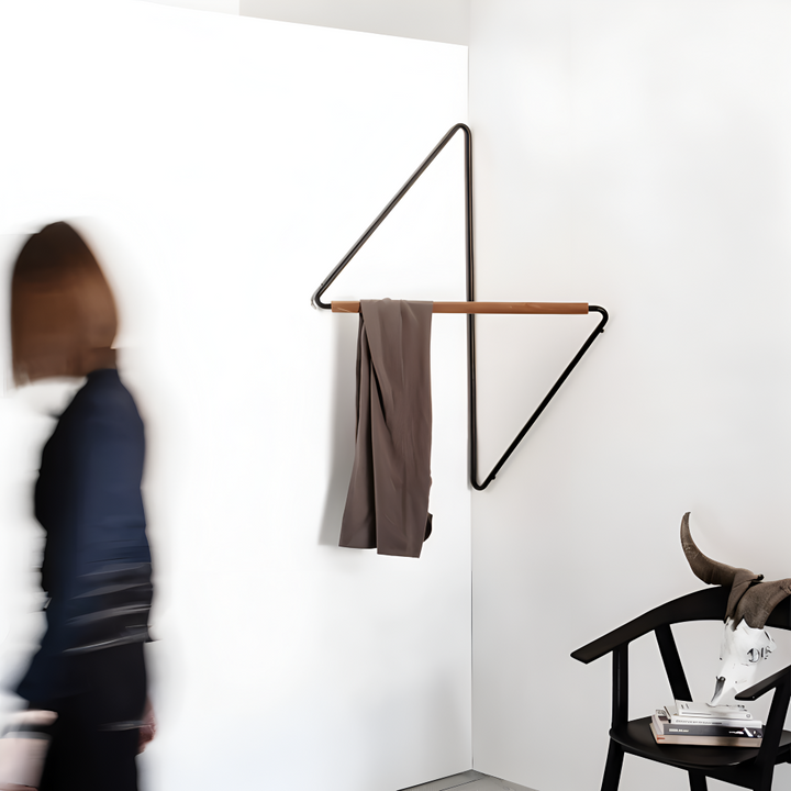 BowLift | Triad Coat Stand – Geometric Multi-Purpose Metal Wardrobe Rack