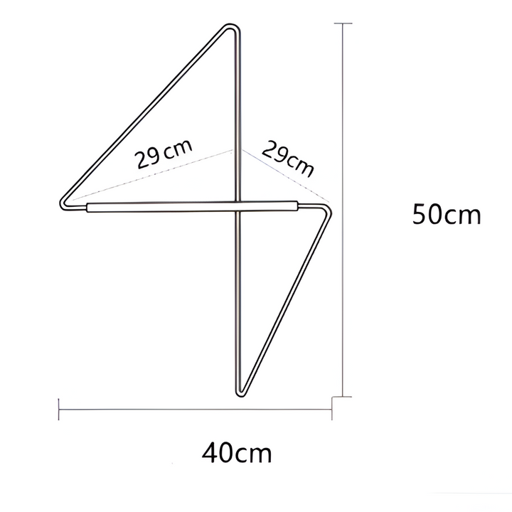 BowLift | Triad Coat Stand – Geometric Multi-Purpose Metal Wardrobe Rack