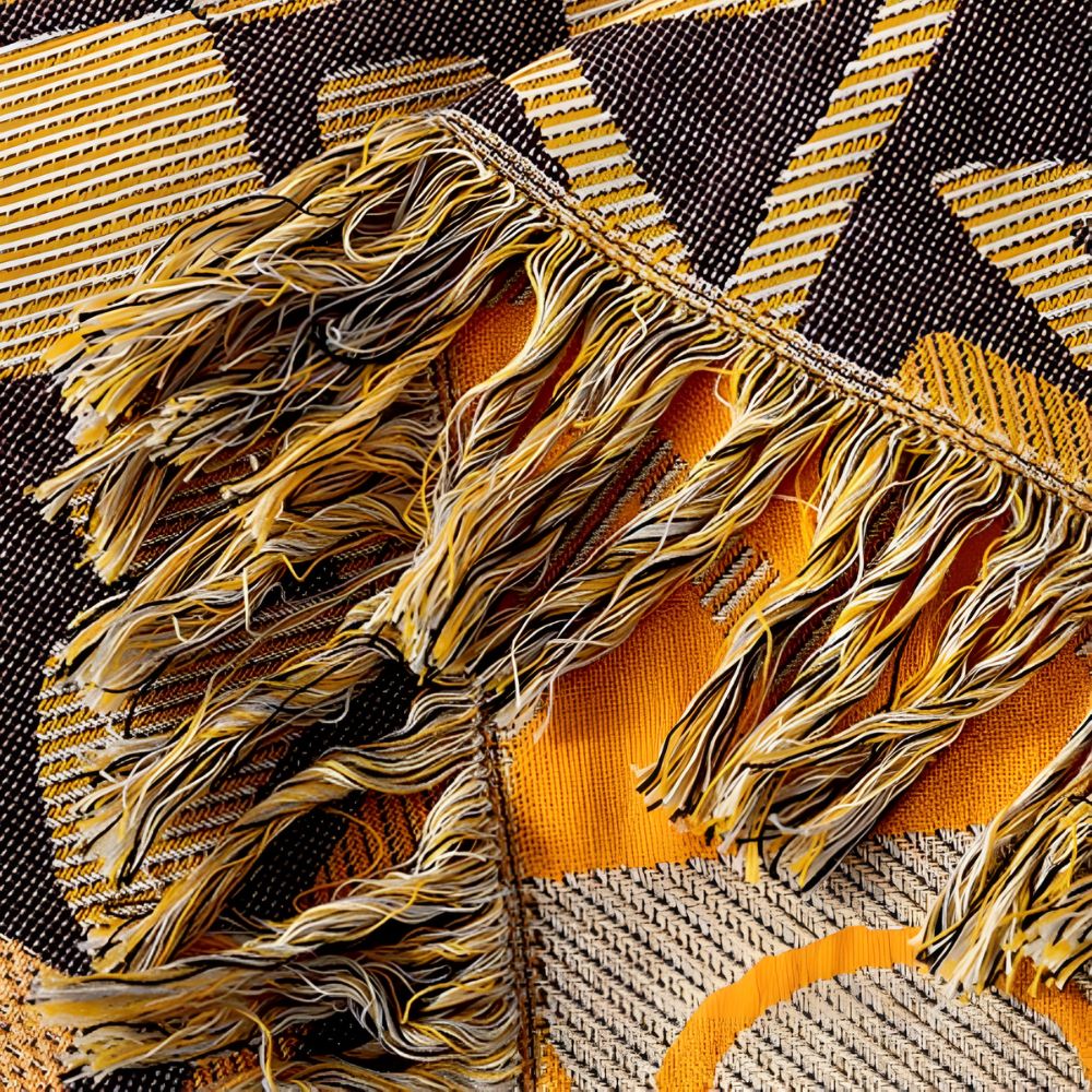 BowLift | Tribal Patchwork Reversible Tassel Cotton Blanket