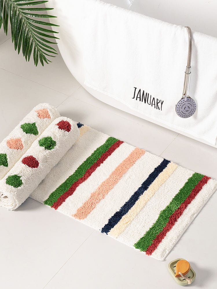 Tufting Dots Bathroom Mat Bowlift