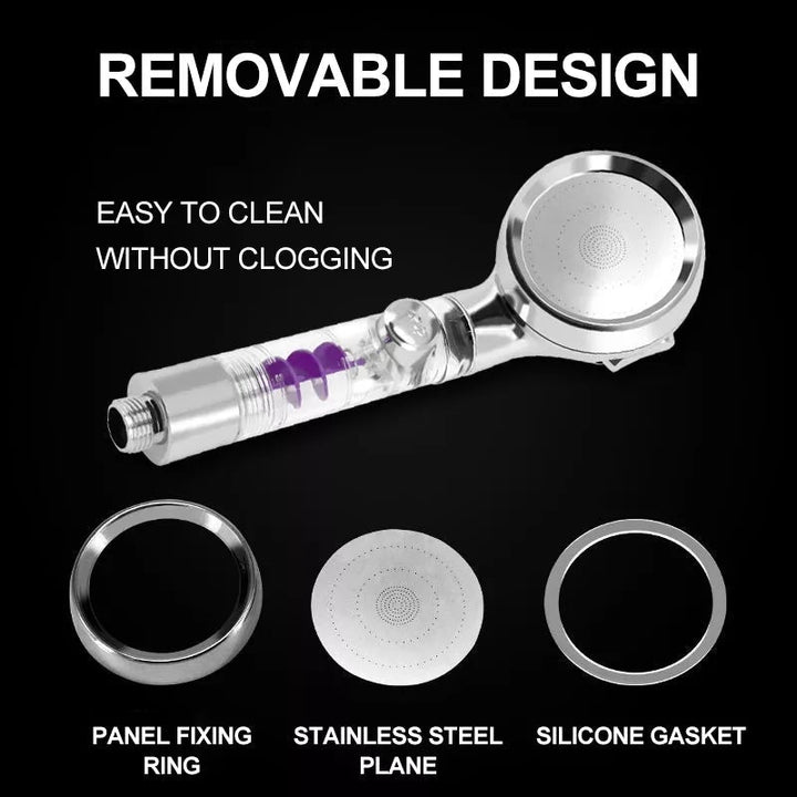 3 Mode Adjustable Turbocharged Shower Head | Bowlift