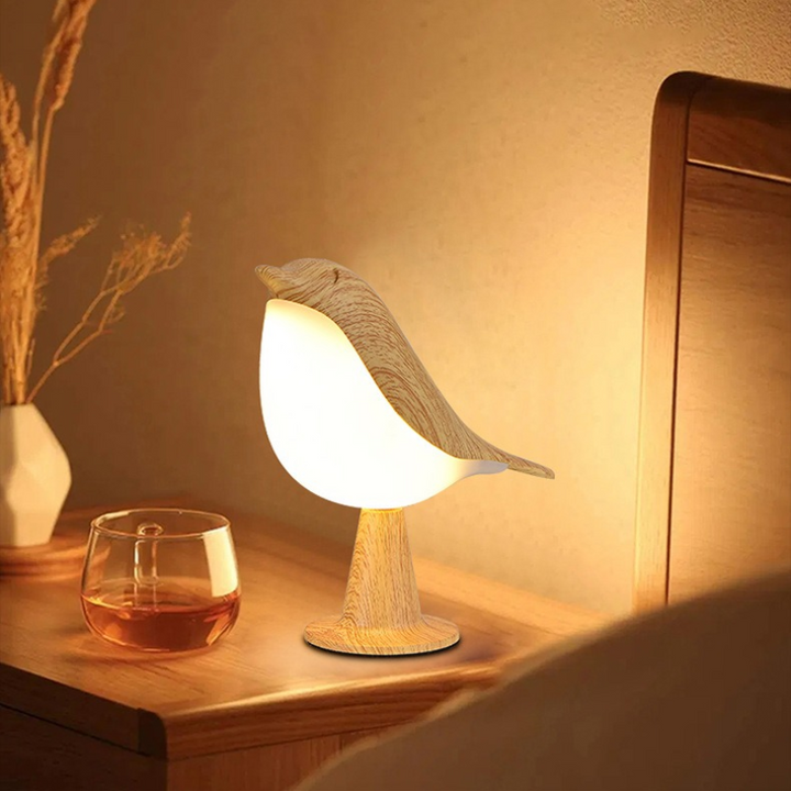 BowLift | Rechargeable LED night light with touch sensor and creative bird design