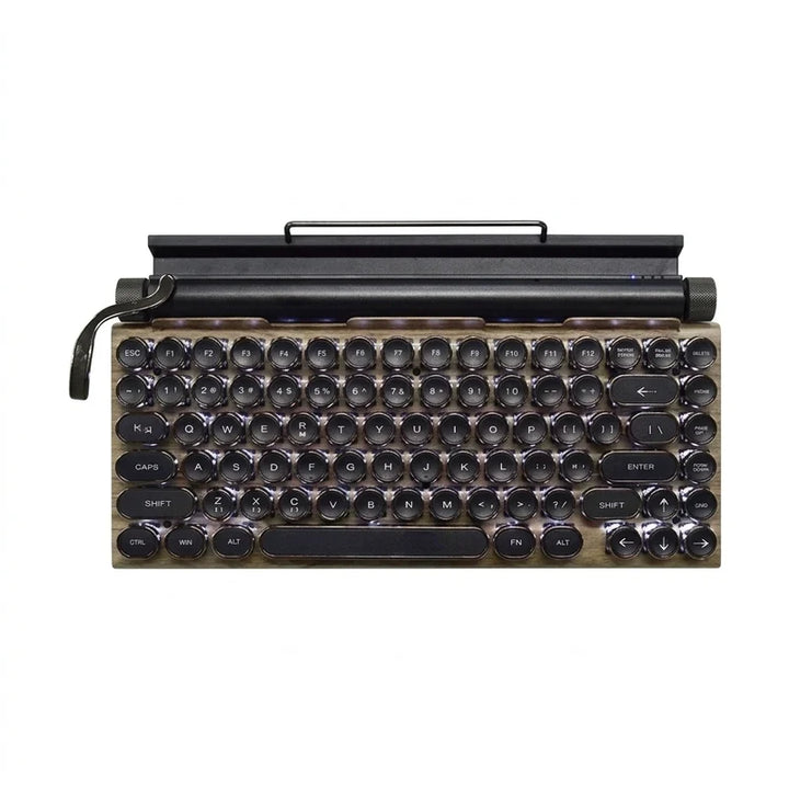 Retro Wireless Keyboard for Focused Work