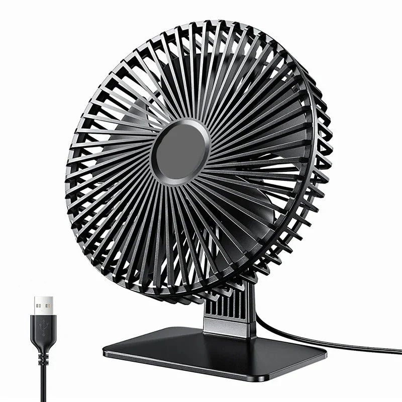 Mira Oscillating USB Fan – Quiet, Compact & 4 Speeds for Desks and Nightstands | Bowlift