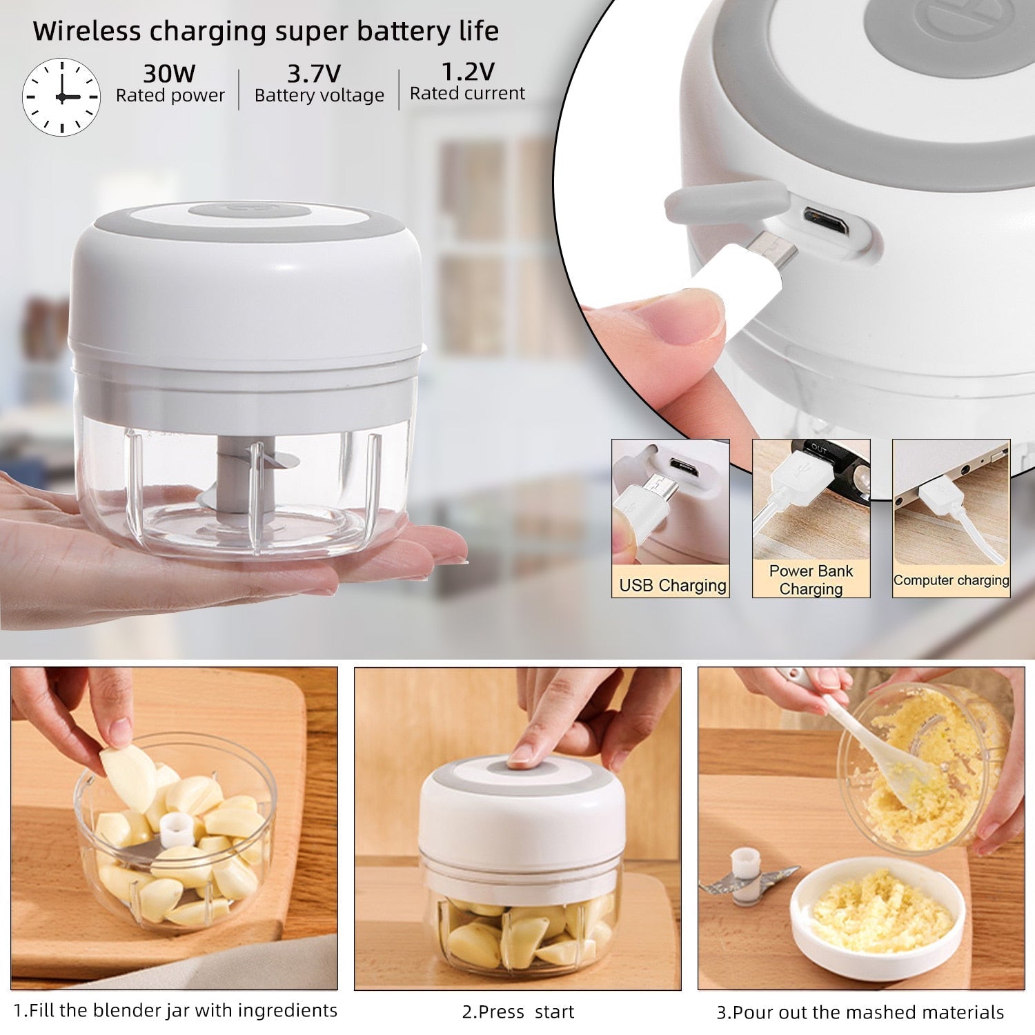 BowLift | Electric Kitchen Food Chopper