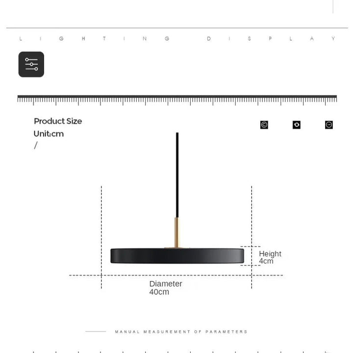 BowLift | Futuristic Metal LED Suspension Lamp