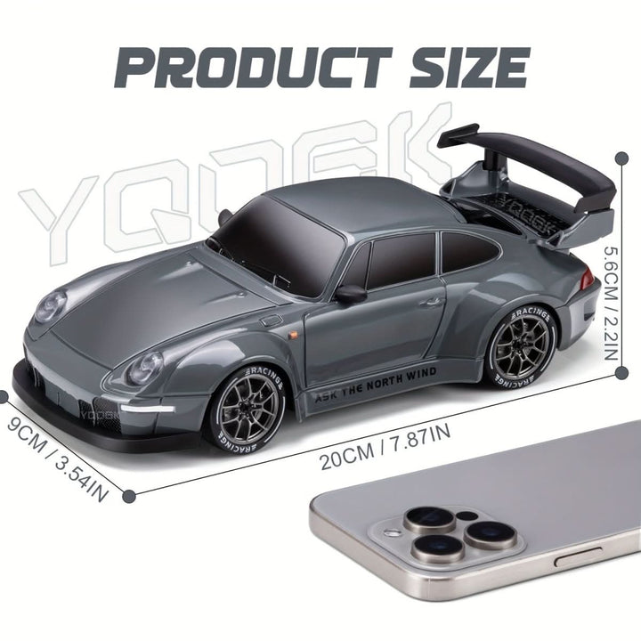 BowLift | RC car with LED wheels & all-wheel drive on a scale of 1:24