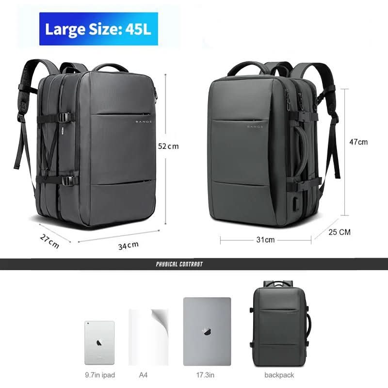 BowLift | Business backpack for men with USB connection & laptop compartment
