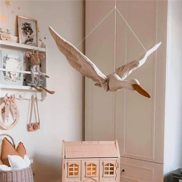 BowLift | Specifically for children's rooms – Decorative swan hanging decor for a magical atmosphere