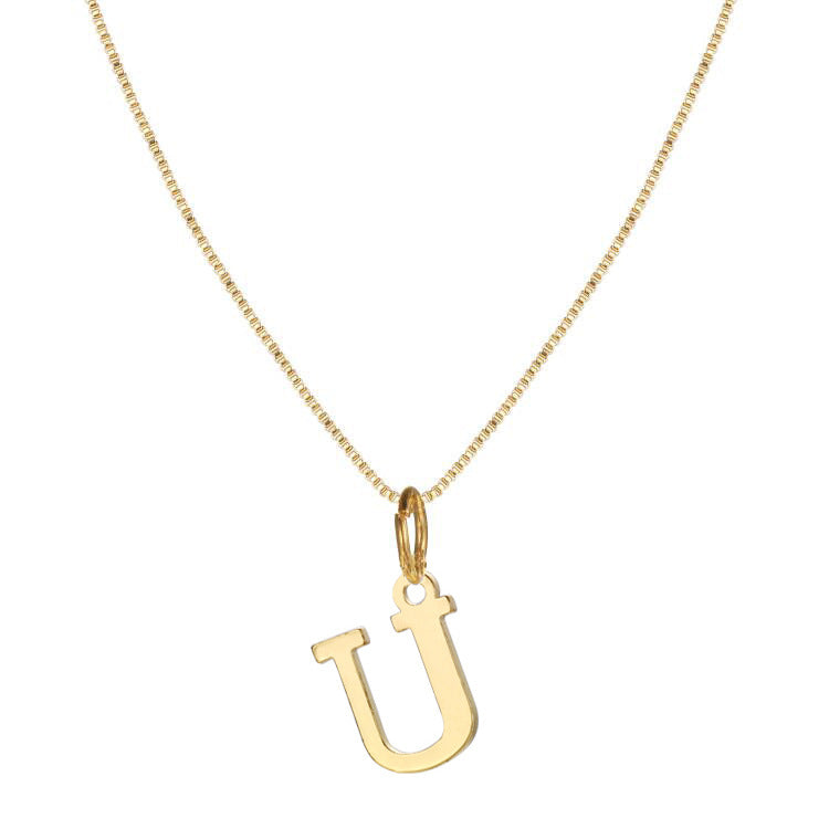 BowLift | 14k Minimal Serif Initial Necklace