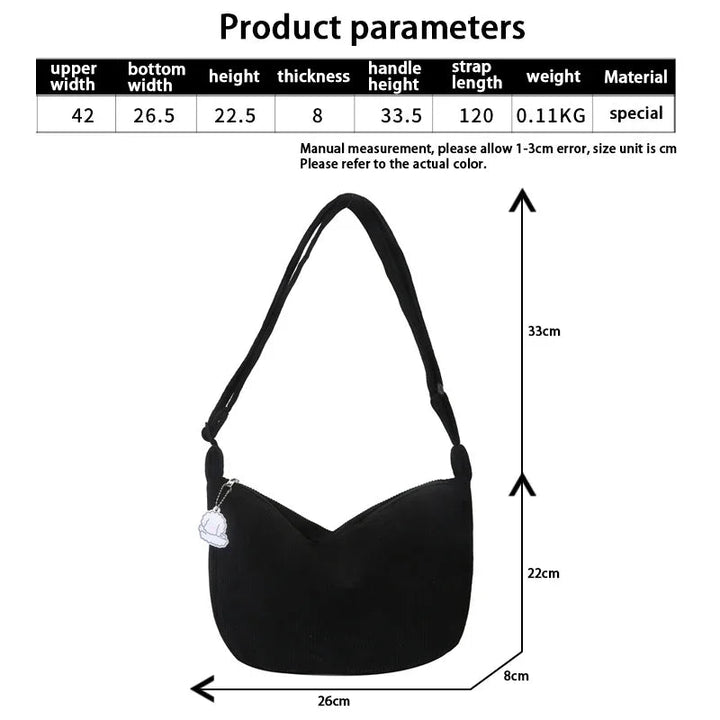 Cordura Shoulder Bags for Women Bowlift