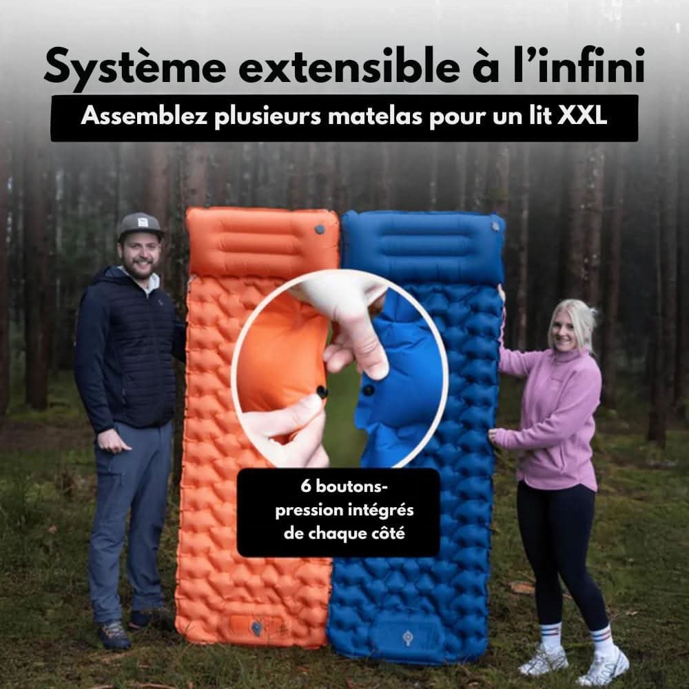 BowLift | Inflatable camping mattress with foot pump & ergonomic design