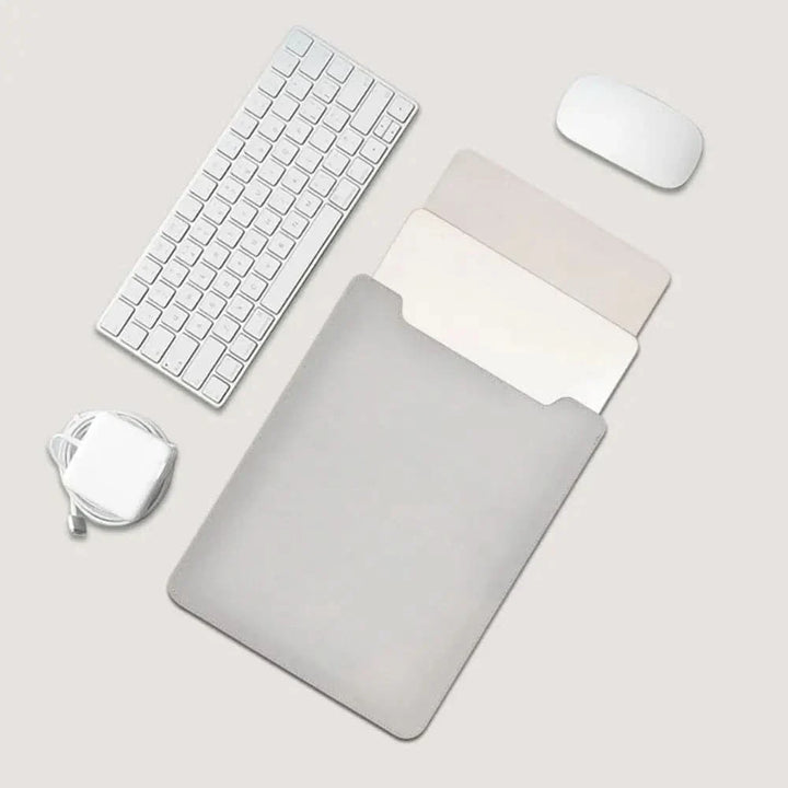 BowLift | Ultra-Slim PU Leather Laptop Sleeve (13–15 inch) – Water-Resistant & Multifunctional