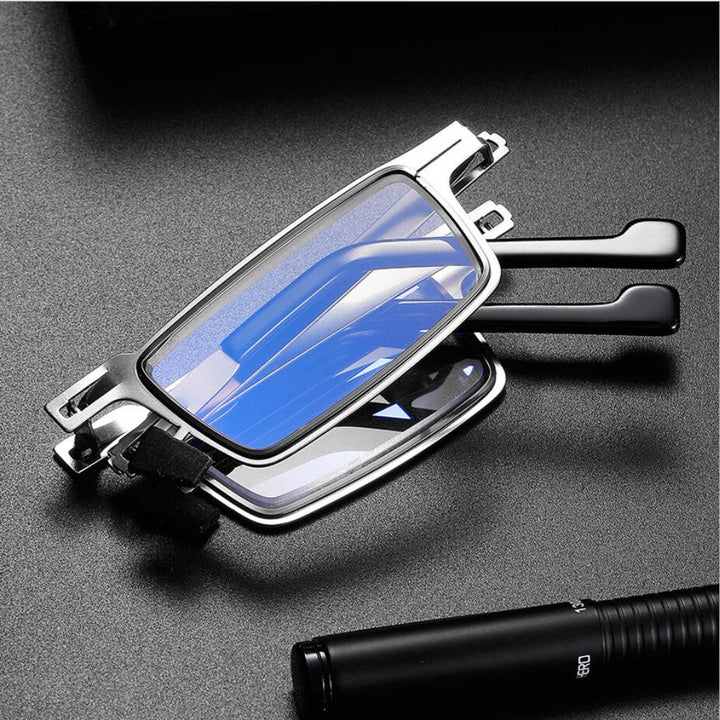 Ultralight screwless foldable reading glasses made of titanium material | Bowlift