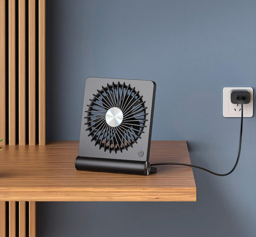 BowLift | Ultra Lightweight Table Fan – Quiet and Compact for Optimal Cooling