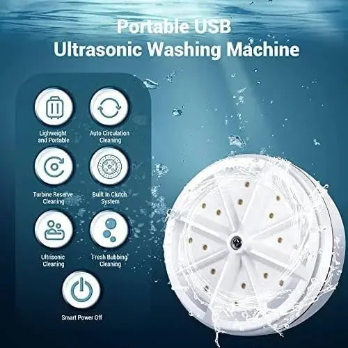 BowLift | Ultrasonic cleaner portable – For laundry & washing in bucket or sink