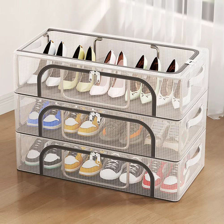BowLift | Stackable shoe box with window, ventilation & waterproof protection