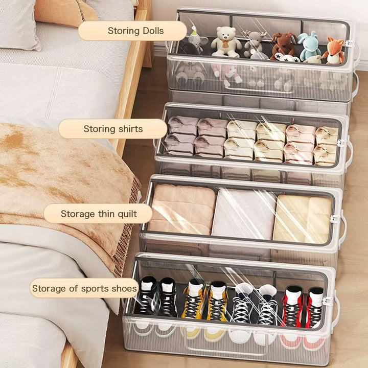 BowLift | Stackable shoe box with window, ventilation & waterproof protection