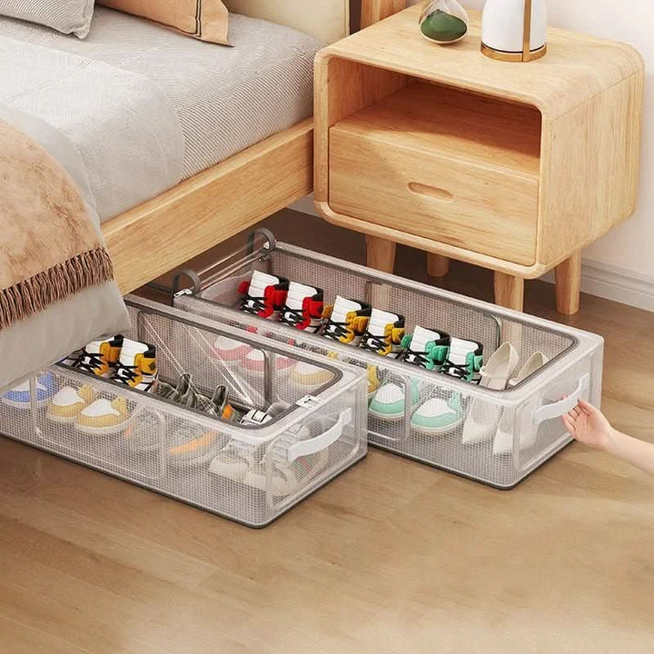 BowLift | Stackable shoe box with window, ventilation & waterproof protection
