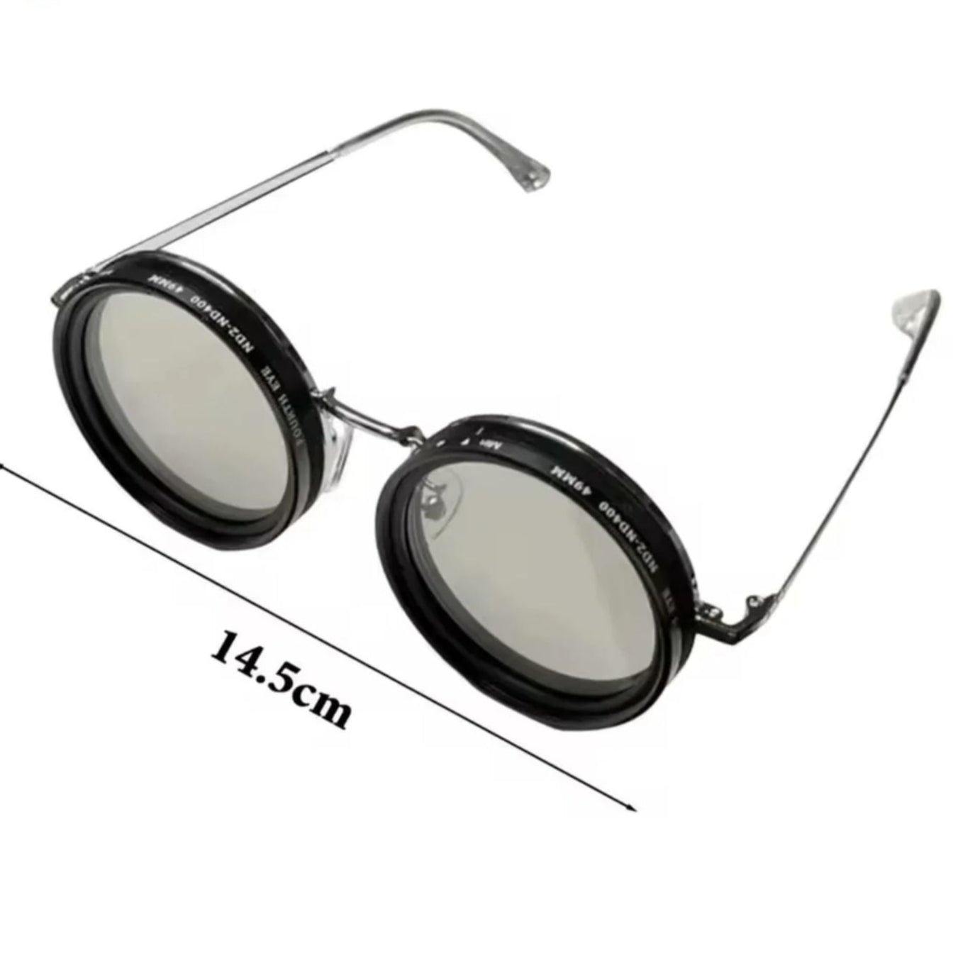 BowLift | Unisex Round Polarised Sunglasses – Adjustable Light Reduction – Premium Metal Frame