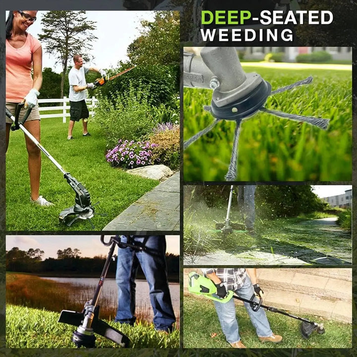 BowLift | Remove weeds like a pro – with the 6-inch steel brush head