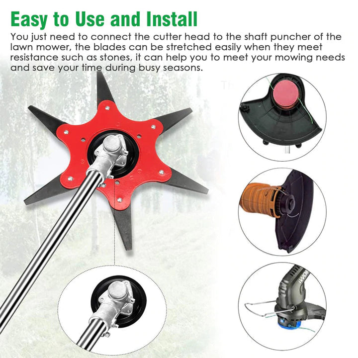 Pro Versatile Trimmer Head with 6 Blades