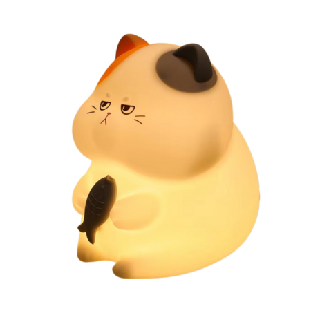 BowLift | Rechargeable Silicone Cat Night Light - Soft Touch Mood Lamp