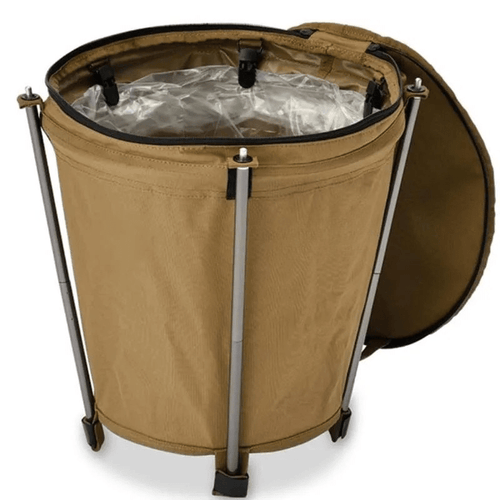 BowLift | Foldable camping bin made of Oxford fabric with 20 litre capacity & PVC lining